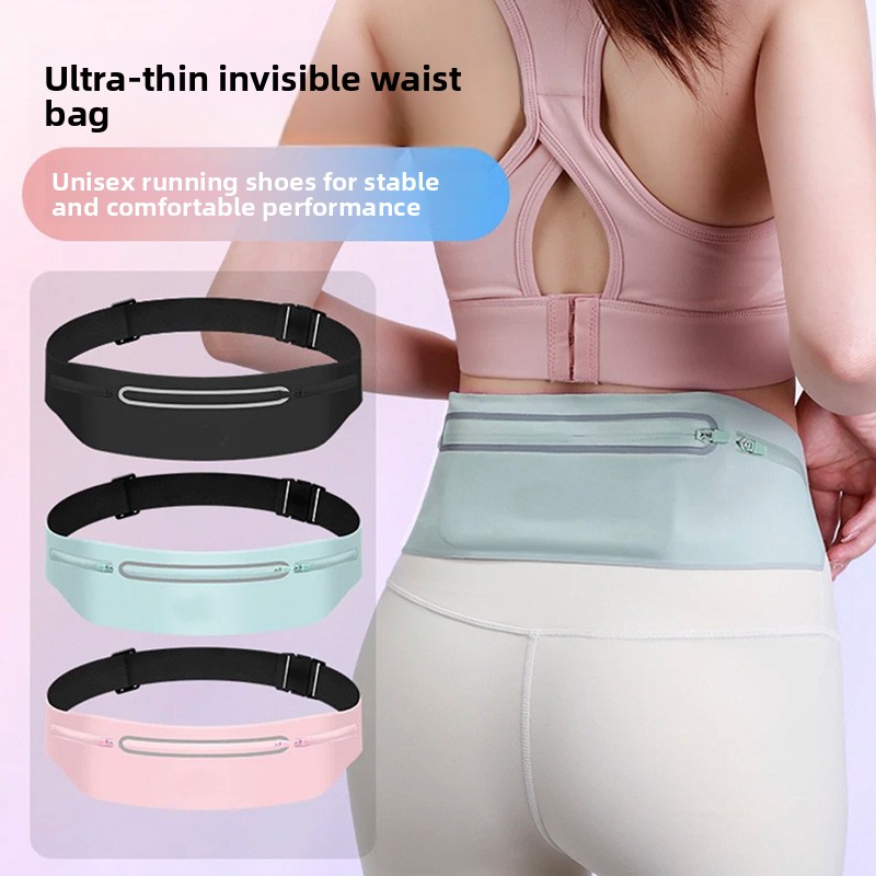 Running Zwift - 3 Pockets Reflective Running Belt Marathon