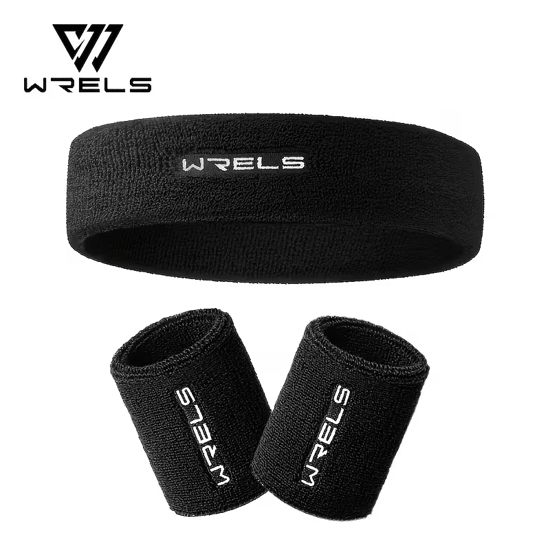 Sweat Band Wrist - WRELS 1Set Sports Headband Wristband Sweat-Absorbent