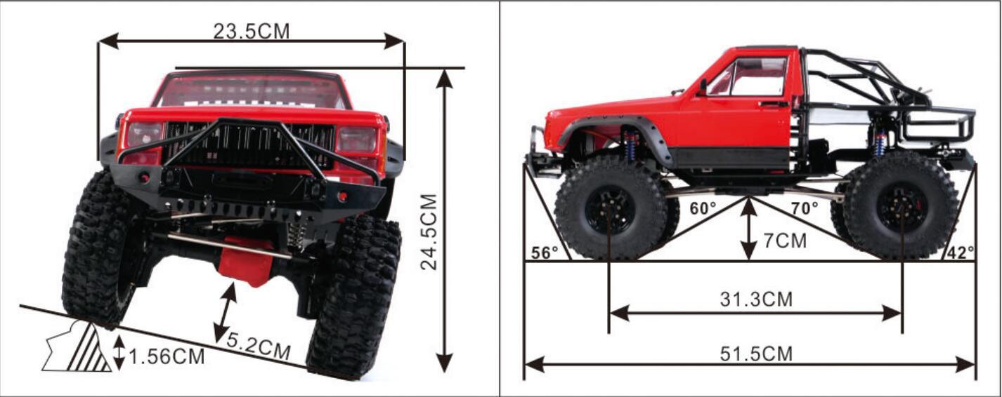 Axing RC Crawler, Cherokee Roc - Running Gear Car recension och pris