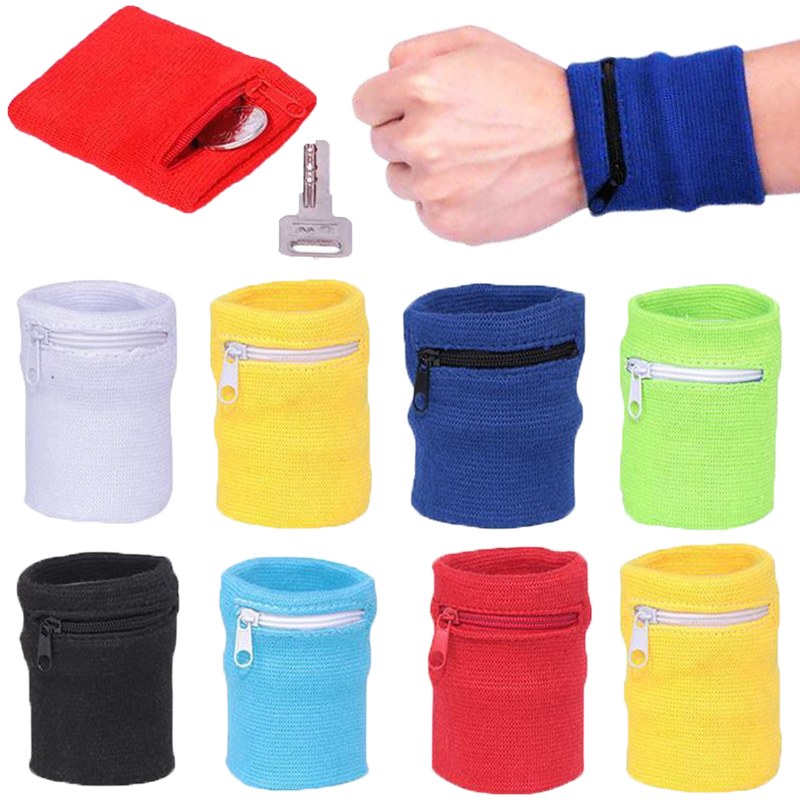 Sports Wristband With Zipper P - Sweat Band Wrist recension och pris