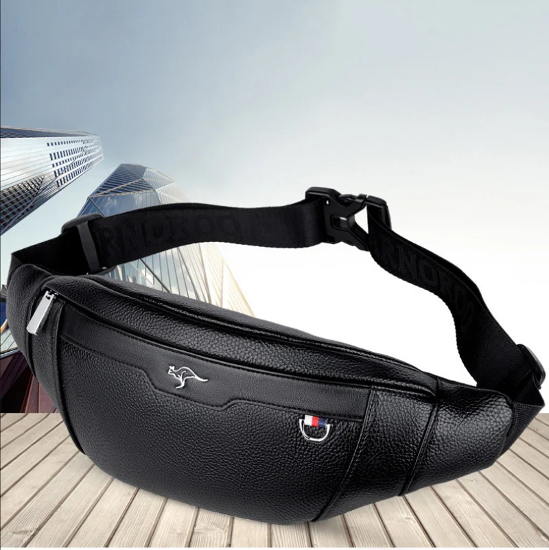 Business Leather Waist Bag Mul - Running Zwift recension och pris