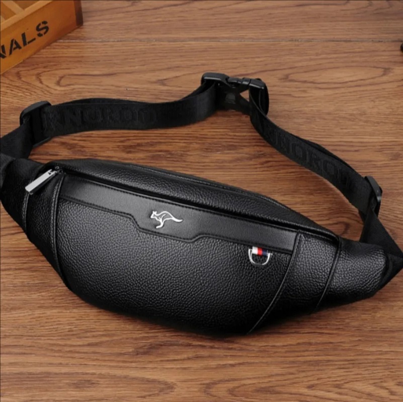 Business Leather Waist Bag Mul - Running Zwift recension och pris
