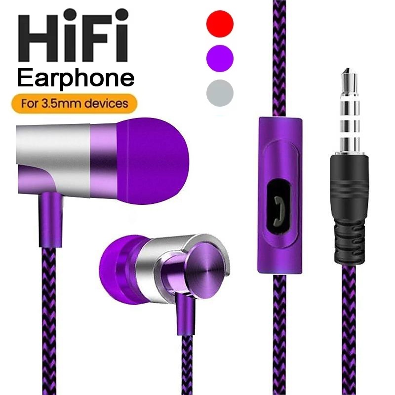 Wired Earphones In-Ear Headset - Running Gear Headphones recension och pris