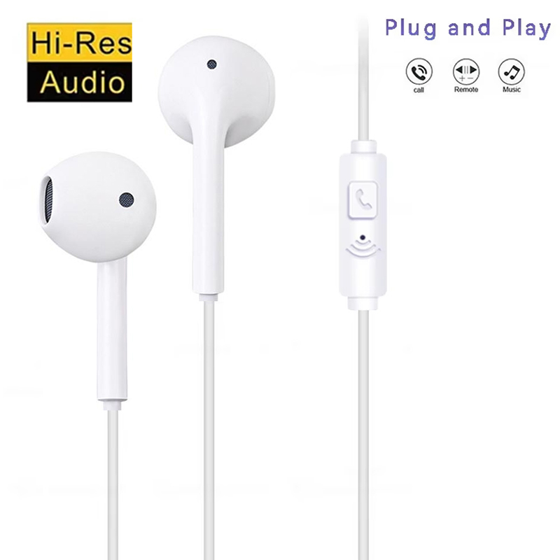 3.5mm Wired Headset With Mic F - Running Gear Headphones recension och pris