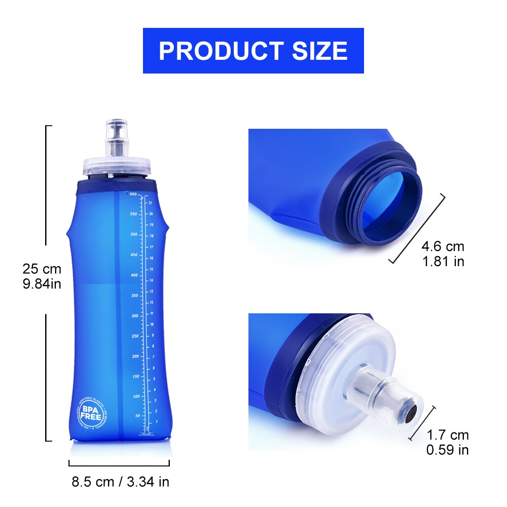 Widesea Camping 600ml Soft Wat - Running Zwift recension och pris