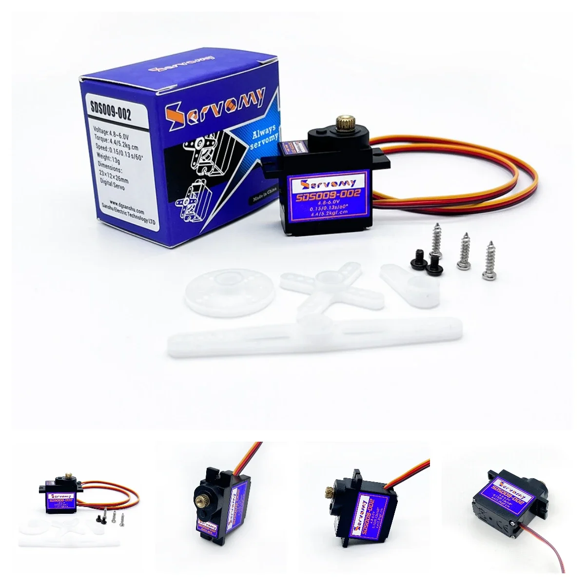 4pcs Servomy SDS009-02 9g Serv - Running Gear Car recension och pris