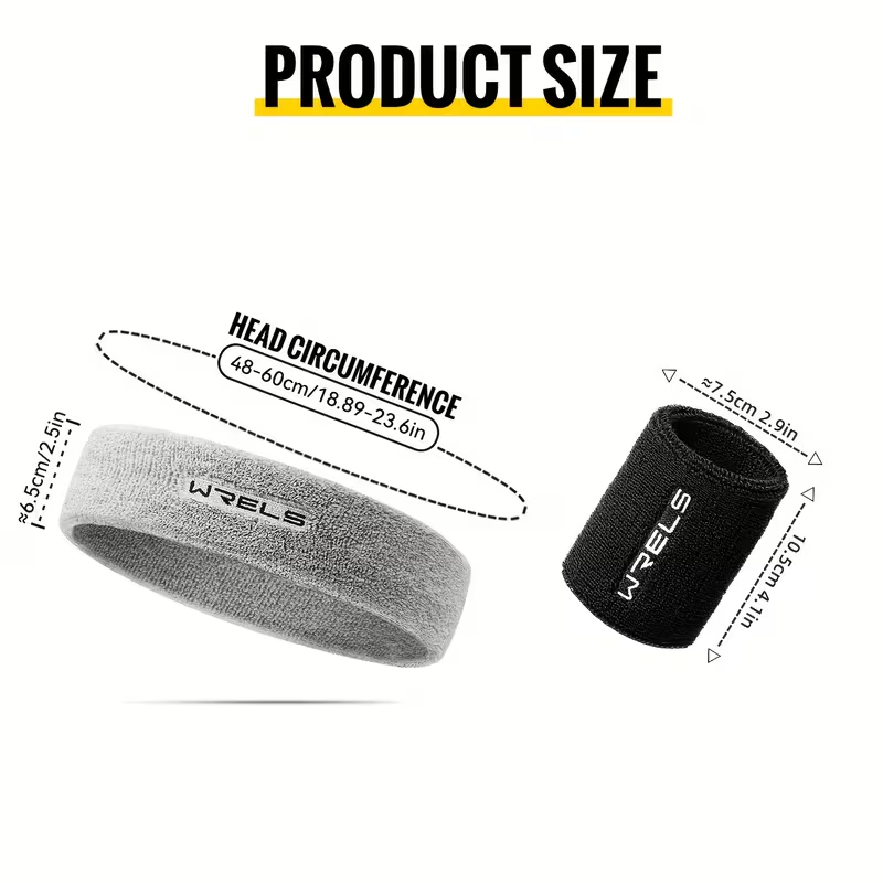 WRELS 1Set Sports Headband Wri - Sweat Band Wrist recension och pris