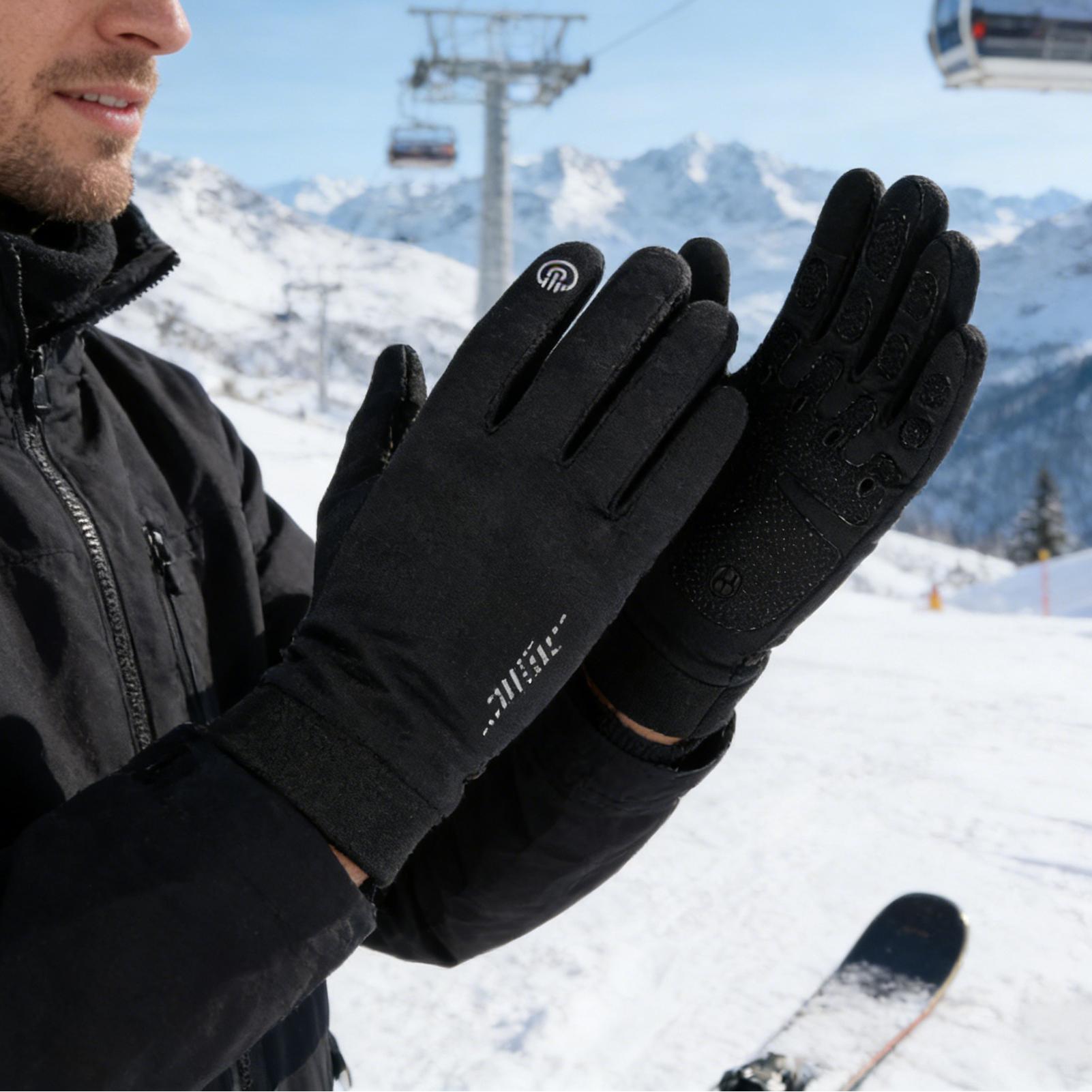 Winter Biking Gloves Full Fing - Running Gear Cold Weather recension och pris