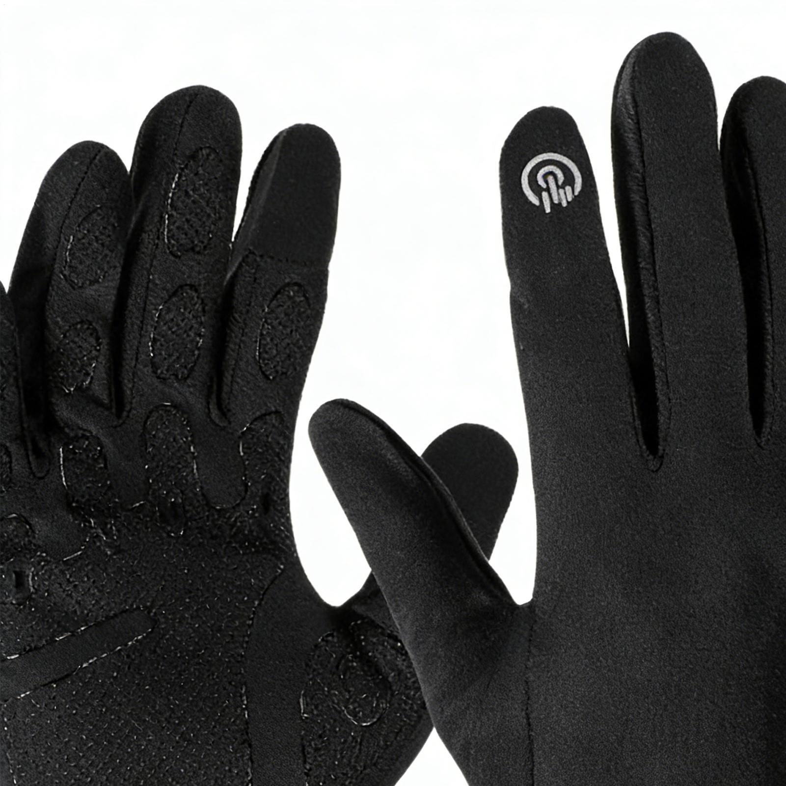 Warm Cycling Gloves Full Finge - Running Gear Cold Weather recension och pris